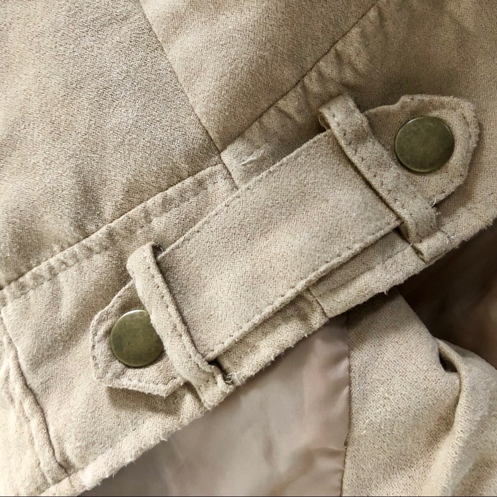 Takara Faux Suede Asymmetrical Zip Moto Jacket - Picture 7 of 10